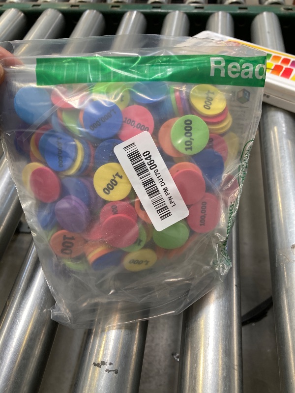 Photo 1 of Learning Resources Place Value Disks, Early Math Skills, Set of 280 Pieces, Ages 6+