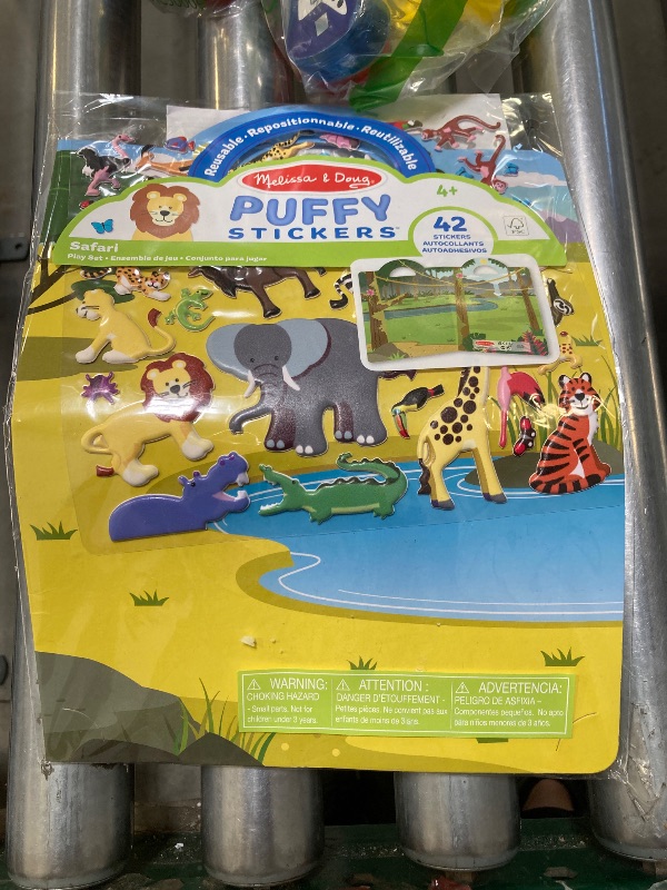 Photo 1 of Melissa & Doug Puffy Sticker Play Set: Safari - 42 Reusable Stickers - FSC Certified