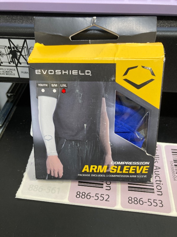 Photo 1 of EvoShield Adult Solid Compression Arm Sleeve - Royal, Large/X-Large