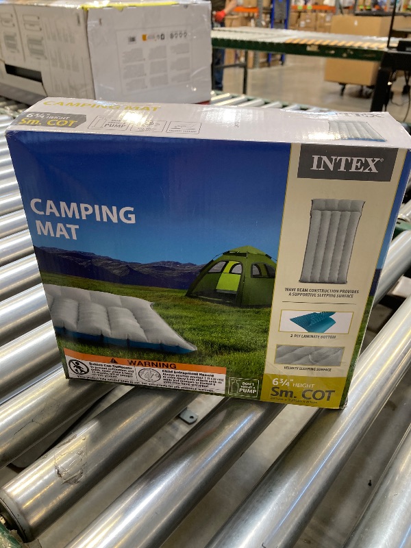 Photo 1 of Intex 67997E Camping Sleeping Air Mattress 26.5" x 72.5": Durable Outdoor Use – 2-PLY Laminate – Velvety Surface – Unique Construction – 300lb Weight Capacity