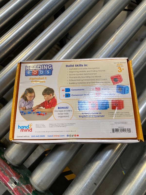 Photo 1 of hand2mind Spanish Reading Rods Alphabet & Syllables, Word Building Activities, Alphabet Linking Cubes, Letter Blocks for Spelling, Learn Spanish for Kids, Spanish Classroom Must Haves