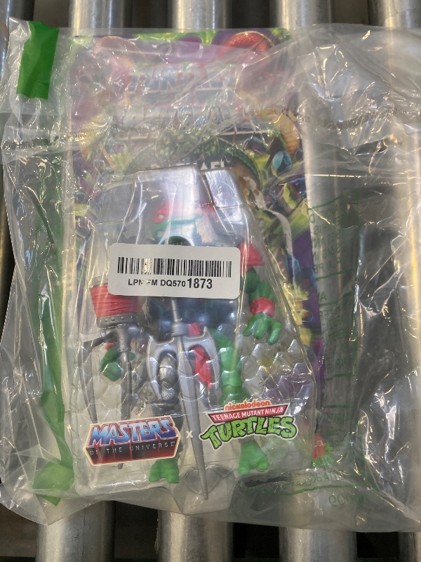 Photo 1 of Masters of the Universe Origins Turtles of Grayskull Raphael Reptile Wars Posable Action Figure, Teenage Mutant Ninja & Motu Crossover Hero Raph Toy