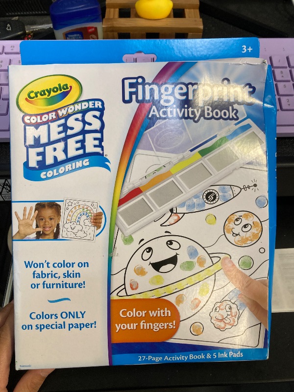 Photo 1 of Crayola Color Wonder Mess Free Fingerprint Ink Painting Activity Set, Finger Painting Alternative, Toddler Coloring, Travel Activity, Gift for Toddlers