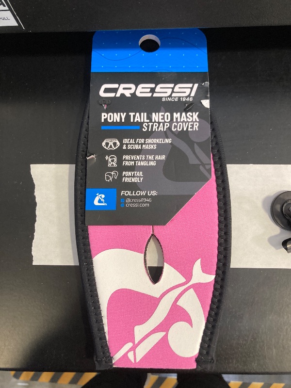 Photo 1 of Cressi Neoprene Mask Strap Cover with Ponytail Opening- Keep Hair Tied and Secure with No Tangles
