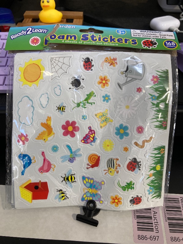 Photo 1 of READY 2 LEARN Foam Stickers | Garden | Spring | Pack of 168 | Self-Adhesive Stickers for Kids | 3D Foam Flowers for Crafts and Decorations