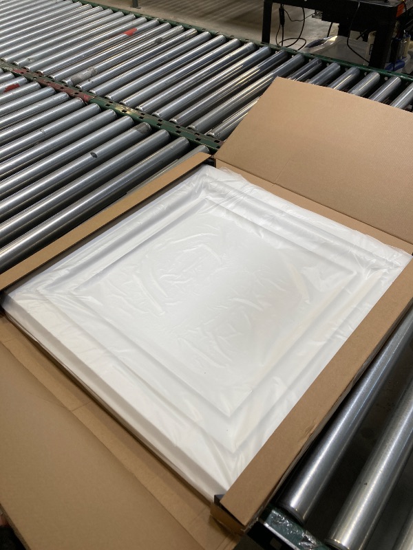 Photo 1 of Art3d PVC Ceiling Tiles, 2'x2' Plastic Sheet in White (12-Pack)