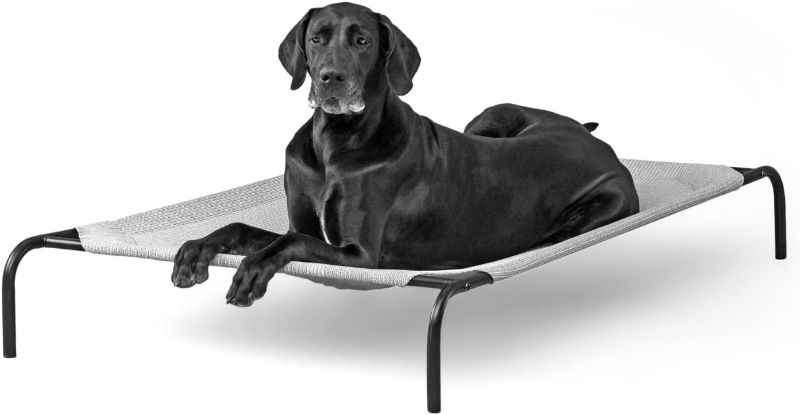 Photo 1 of COOLAROO The Original Cooling Elevated Dog Bed, Indoor and Outdoor, Large, Grey