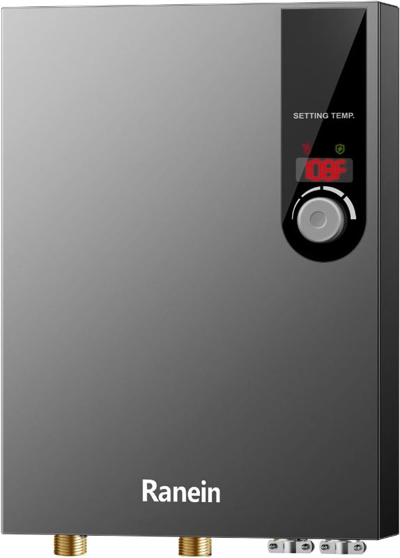 Photo 1 of Electric Tankless Water Heater, 18kW 240V on Demand Instant Endless Water Heater with LED Temperature Display for Residential Whole House Shower, Space Saving
