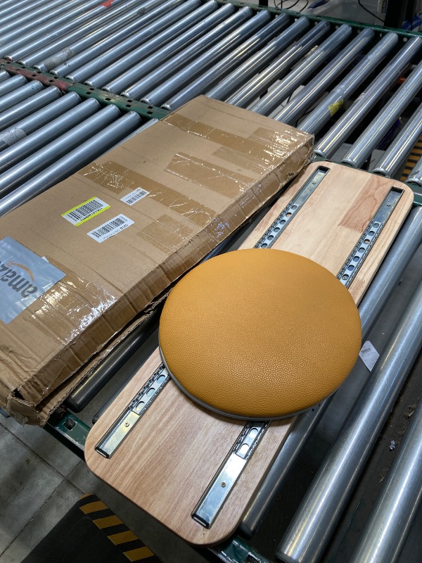 Photo 1 of Transfer Board with Soft seat-Patient Slide Assist Device for Transferring Patient Elderly,and Disabled from Wheelchair to Bed,Toilet,Bathtub,Car Wooden Sliding Boards Platform (Yellow)
