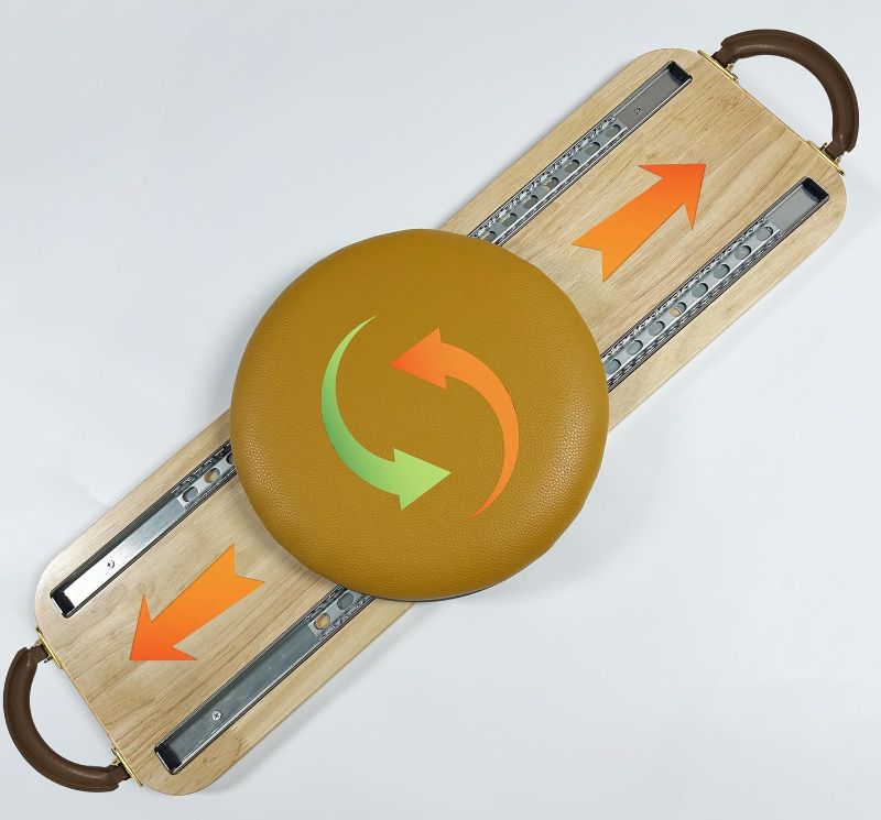 Photo 1 of Transfer Board with Soft seat-Patient Slide Assist Device for Transferring Patient Elderly,and Disabled from Wheelchair to Bed,Toilet,Bathtub,Car Wooden Sliding Boards Platform (Yellow)
