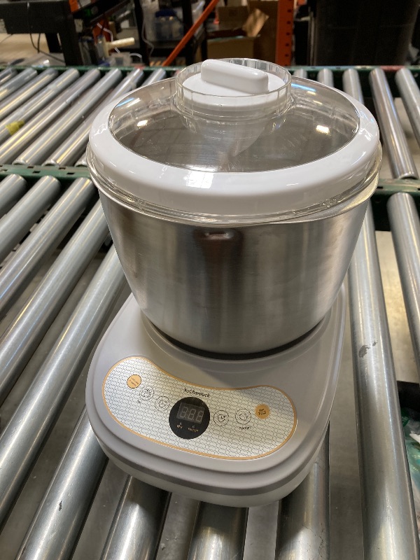 Photo 1 of Dough Mixer 7L Large Capacity Electric Dough Maker with Ferment Function for Baking Bread Dough&Pizza Dough - Dough whisk 304 Stainless Steel Blender Add water/seasoning with Top Small Window

