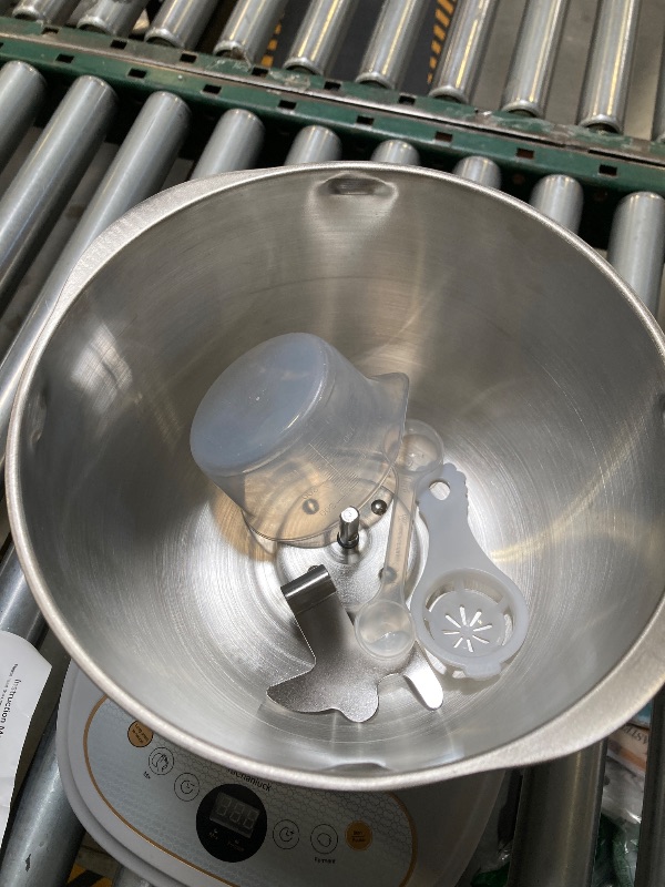 Photo 1 of Dough Mixer 7L Large Capacity Electric Dough Maker with Ferment Function for Baking Bread Dough&Pizza Dough - Dough whisk 304 Stainless Steel Blender Add water/seasoning with Top Small Window
