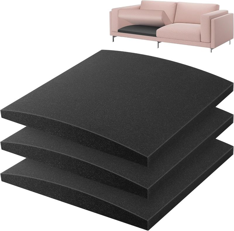 Photo 1 of 3pc Stratiform Original Curve Couch Cushion Support for Sagging Seat | Charcoal