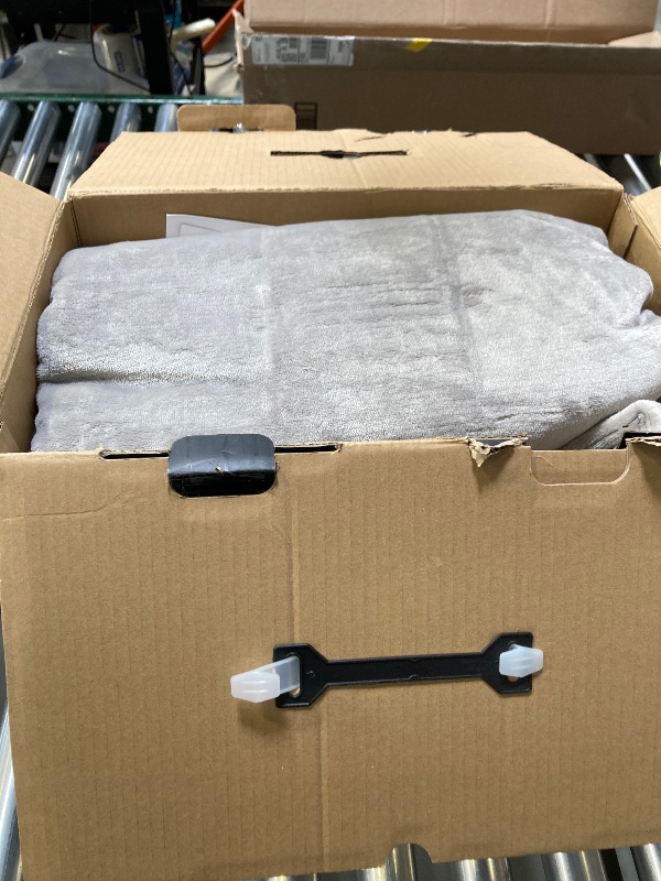 Photo 1 of Electric Blanket Heated Blanket, 10 Heat Levels (34-140F), 12-Hour Auto Shut-Off, Soft Polyester Fleece, Fast Heating, Machine Washable, Electric Blanket (Gray, Full)
