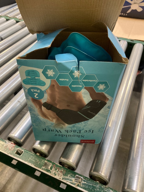 Photo 1 of Comfytemp Shoulder Ice Pack Wrap, 2 Gel Packs+1 Shoulder Brace, FSA HSA Eligible, Ice Sleeve for Injuries Reusable, Physical Therapy Cold Compression for Arm Rotator Cuff Pain Relief, Surgery Recovery