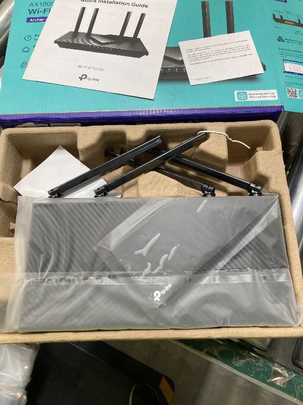 Photo 1 of TP-Link AX1800 WiFi 6 Router V4 (Archer AX21) – Dual Band Wireless Internet, Gigabit, Easy Mesh, Works with Alexa - A Certified for Humans Device