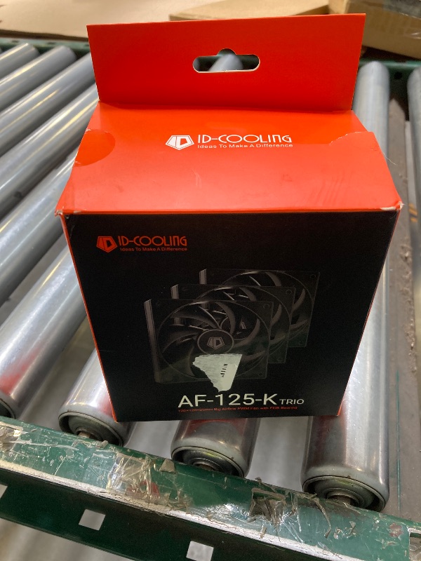 Photo 1 of ID-COOLING AF-125-K Trio 120mm Case Fans 3 Pack FDB PC Fans Daisy Chain Connector Computer Fans for Radiator/CPU Air Cooler/Computer Case