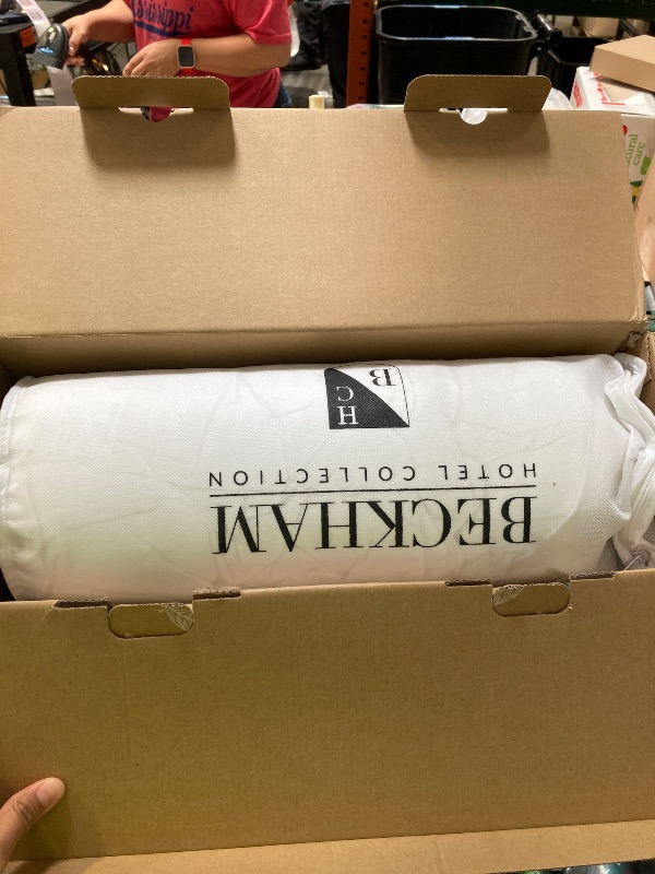 Photo 1 of Beckham Hotel Collection Bed Pillows Queen/Standard Size Set of 2 - Down Pillow for Sleeping - Back, Stomach or Side Sleepers