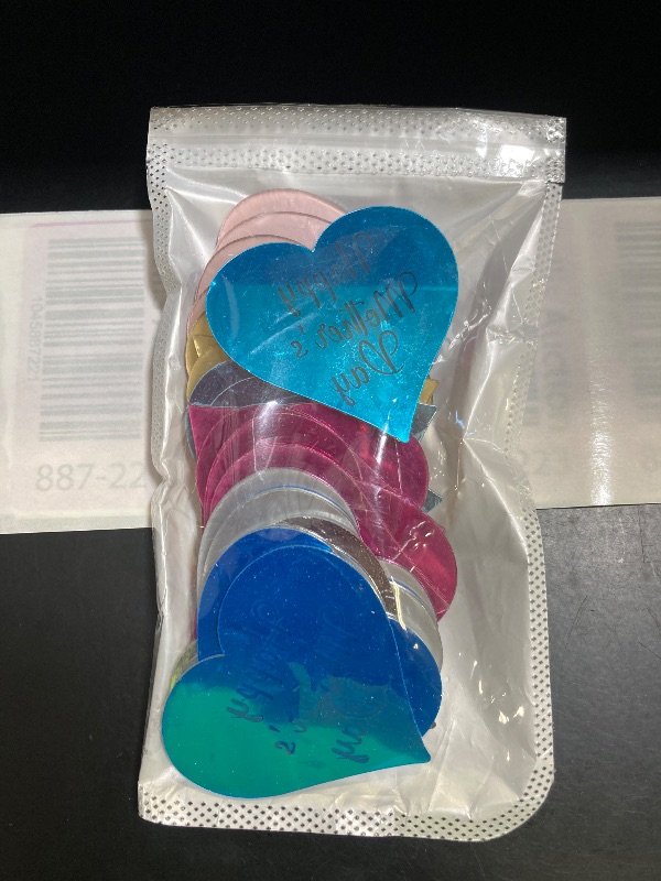 Photo 1 of mdgfge Happy Mothers Day Heart Cupcake Toppers, 20Pcs Mother's Day Acrylic Cake Disc Heart-shaped Mirror Design Cake Engraved Cake Decoration Cake Picks for Mother's Day Party Dessert DIY Supplies