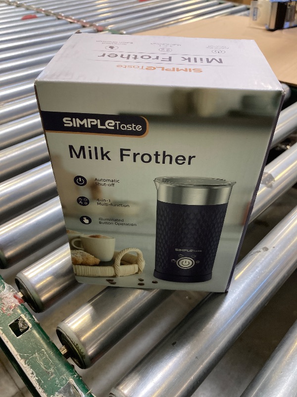 Photo 1 of SIMPLETASTE Milk Frother, 4-in-1 Electric Milk Steamer, Automatic Warm and Cold Foam Maker and Milk Warmer for Latte, Cappuccinos, Macchiato