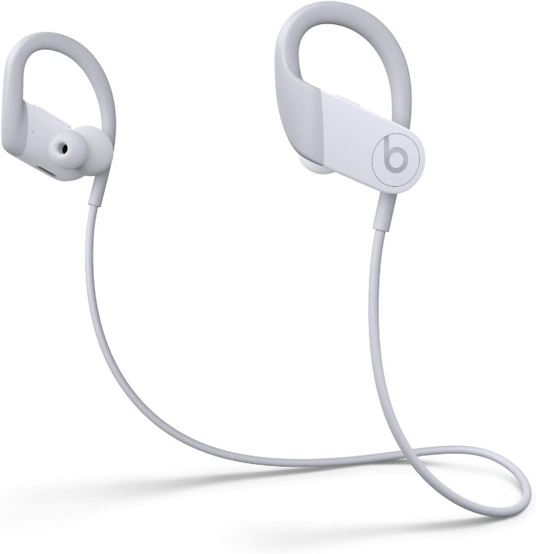 Photo 1 of Beats by Dre Powerbeats High-Performance Wireless Earphones - White - MWNW2LL/A (Renewed)
