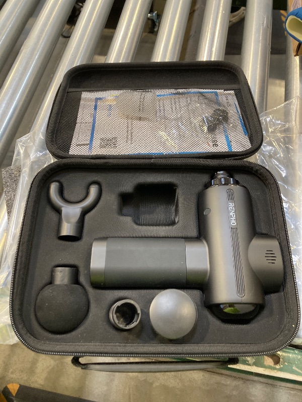 Photo 1 of RENPHO Massage Gun Deep Tissue with Charging Stand, Heat and Cold Head, FSA HSA Eligible, Percussion Body Muscle Masajeador for Athletes Pain Relief, Active Thermacool Deluxe