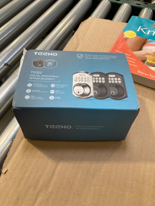 Photo 1 of TEEHO TE002 Fingerprint Door Lock - Keyless Entry Door Lock - Electronic Keypad Deadbolt - Smart Locks for Front Door - Auto Lock - Easy Installation - Matte Black