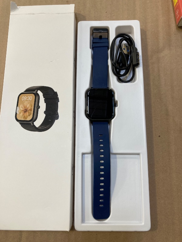 Photo 1 of Smart Watch for Men Women, 1.83" HD Fitness Tracker with Answer/Make Calls, Heart Rate/Blood Oxygen/Sleep Monitor, Pedometer, Calories, 120+ Sports Mode, IP68 Waterproof Fitness Watch for Android iOS