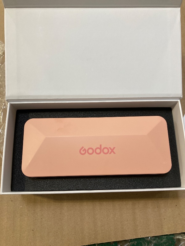 Photo 1 of GODOX Movelink Mini LT Kit Wireless Microphone System, 2.4GHz Lavalier Mic 100m(328ft.) Range with Charging Case for iPhone, Camera, Vlogger, Youtuber, Interviewer(Pink)