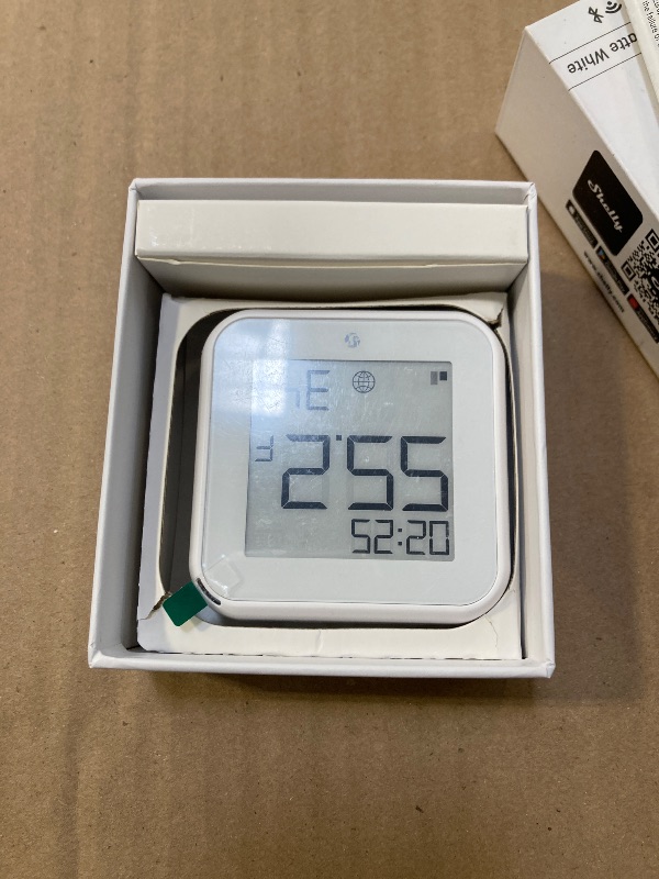 Photo 1 of Shelly H&T Gen3 White | Wi-Fi & Bluetooth Smart Temperature & Humidity Sensor with Remote App Control | Smart Scenes | LCD Display
