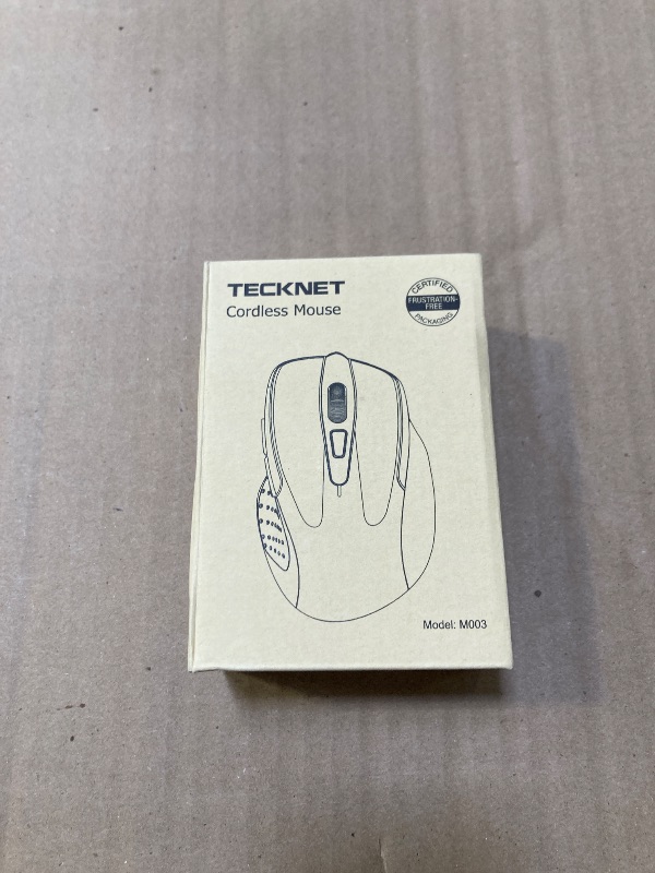 Photo 1 of TECKNET Wireless Mouse, 2.4G Ergonomic Optical Mouse, Computer Mouse for Laptop, PC, Computer, Chromebook, Notebook, 6 Buttons, 24 Months Battery Life, 2600 DPI, 5 Adjustment Levels