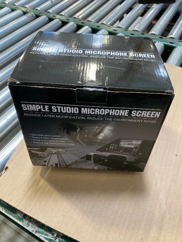Photo 1 of Microphone Isolation Ball, Microphone Isolation Shield Pop Filter for Microphone for Noise and Reflection Reduction, Sound-Absorbing Foam Cover for Recording Studios, Singing, Live Stream