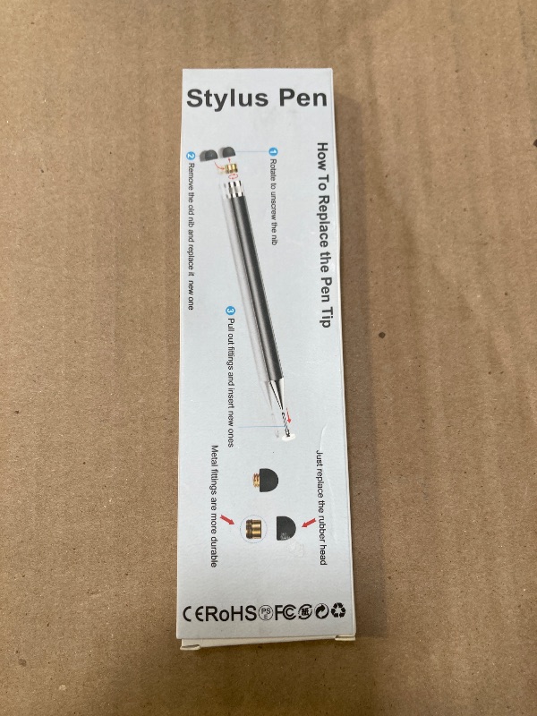 Photo 1 of Stylus (5 Pcs), 2-in-1 Stylus Pen for Touch Screen, High Precision and Sensitivity, Suitable for iPhone/ipad/Android Tablets, Compatible with All Touch Screens (Black/White/Blue/Rose Gold/Silver)