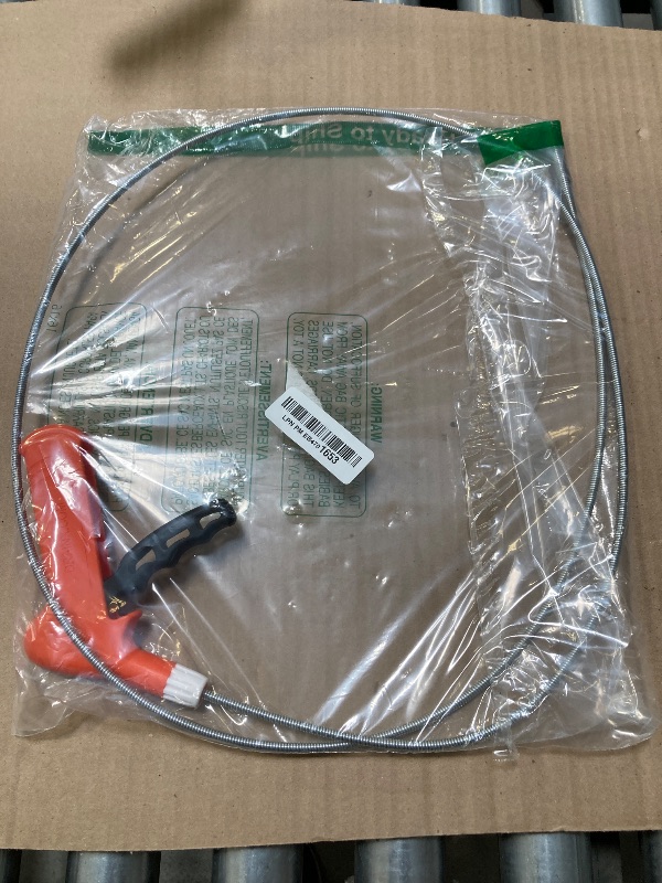 Photo 1 of Drain Auger, Clog Remover with Drill Adapter, 25 Feet Flexible Plumbing Snake Use Manually or Powered for Kitchen,Bathrom and Shower Sink, Comes with Gloves (orange)