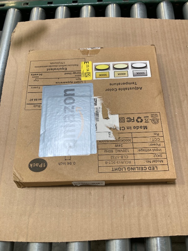 Photo 1 of hykolity 12 Inch Selectable CCT LED Round Flat Panel Light, 24W 3000K/4000K/5000K, Edge-Lit Flush Mount Ceiling Light Fixture for Kitchen, Bedroom, Laundry and Closet Room, Black