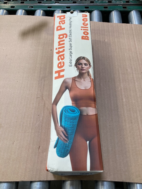 Photo 1 of Boileau Electric Heating Pad for Back Pain and Period Cramps Relief, 17"x33" Extra Large XXXL FSA HSA Eligible, 3 Heating Levels Heat Pad with 2-Hour Auto Shut Off, Gifts for Women and Mom, Blue