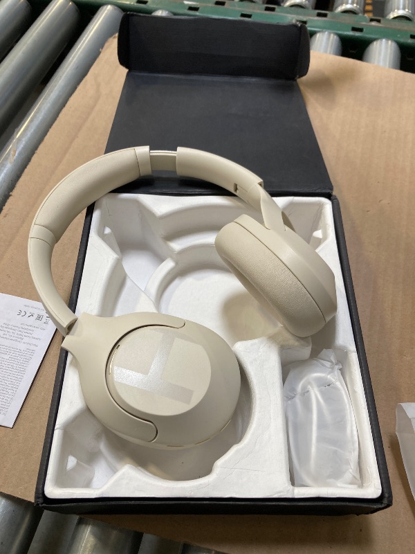 Photo 1 of HAYLOU S35 Hybrid Active Noise Cancelling Headphones, Wireless Over-Ear Headphones Bluetooth 5.2, 40H ANC Playtime, Clear Call