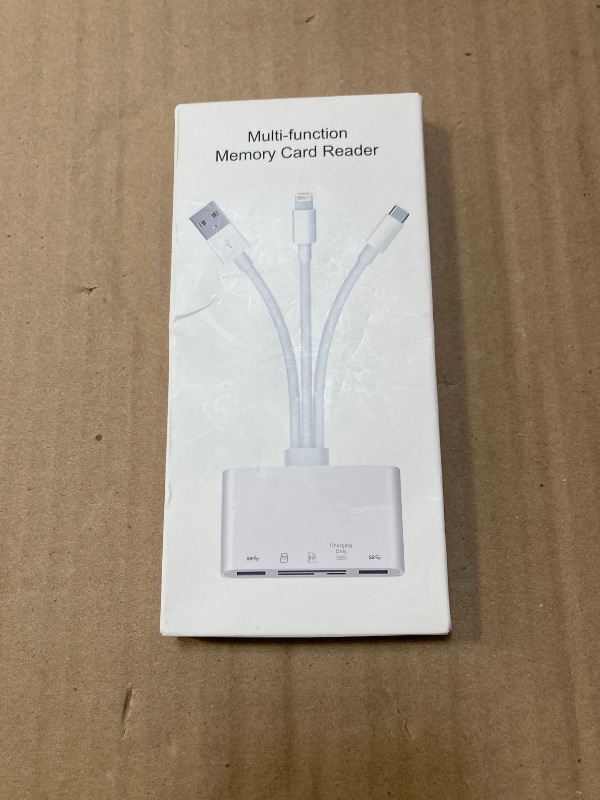 Photo 1 of 5-in-1 Memory Card Reader, USB OTG Adapter & SD Card Reader for i-Phone/i-Pad, USB C and USB A Devices with Micro SD & SD Card Slots, Supports SD/Micro SD/SDHC/SDXC/MMC