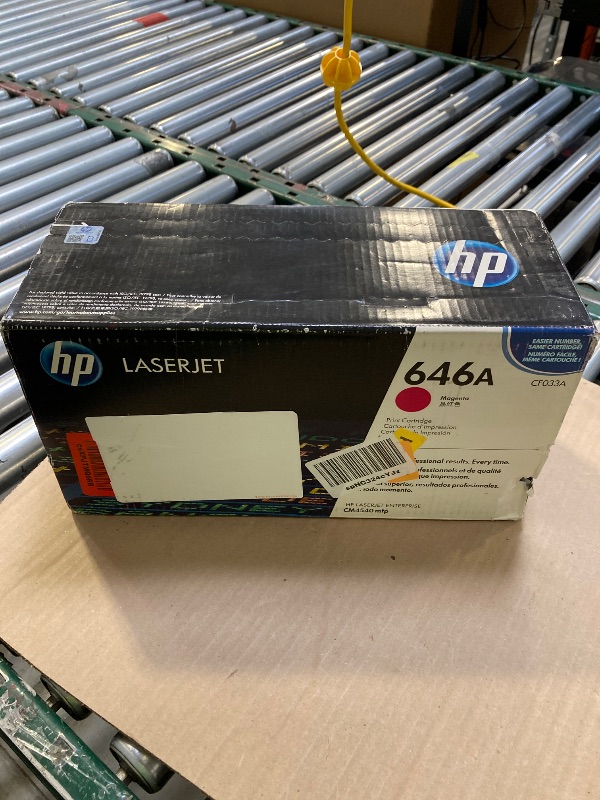 Photo 1 of HP 646A Magenta Toner Cartridge | Works with HP Color LaserJet Enterprise CM4540 MFP Series | CF033A