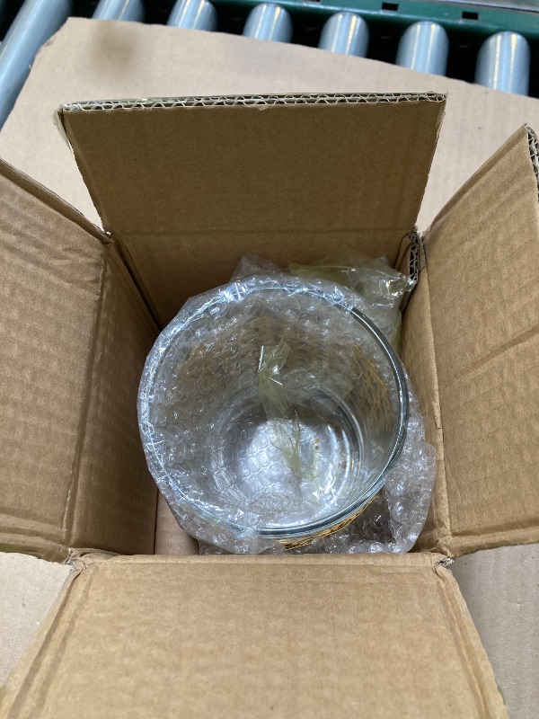 Photo 1 of Glass Flower Vase with Rattan Cover, Modern/Farmhouse/Boho/Vintage Style Decor Plastic Cane Wrapped Round Bottle Hurricane Holder for Home, Office, Wedding Party Decor