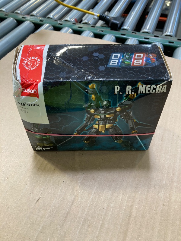 Photo 1 of Sluban Mech Robot Building Toys, Black Bat Robot Mecha Building Kit with Two Knife, Collectible Gift for Teens Boys 8+, Compatible with Lego Mech Set, 534 PCS