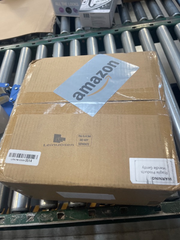 Photo 1 of Leinuosen 6 Pcs Food Risers for Buffet Table Large Buffet Risers Acrylic Display Box Acrylic Cube Display Stands for Dessert Catering Supplies(Clear,6''7''8" 9" 10" 11'')