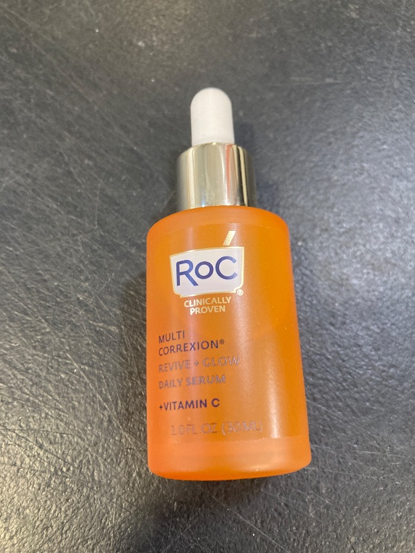Photo 1 of RoC Multi Correxion Revive + Glow 10% Active Vitamin C Serum for Face, Daily Anti-Aging Wrinkle and Skin Tone Skin Care Treatment, Brightening Serum, 1 Fluid Ounce