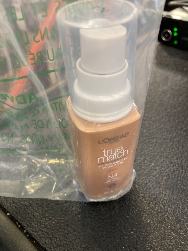 Photo 1 of L'Oreal Paris True Match Super-Blendable Foundation, Medium Coverage Liquid Foundation Makeup, N4, Light Medium, 1 Fl Oz