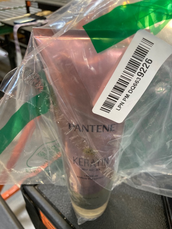 Photo 1 of Pantene Keratin Leave-In Conditioner with Argan Oil, Protein Treatment for Dry, Damaged & Color-Treated Hair, Repairs Split Ends & Protects from Damage, Formaldehyde-Free, 8.4 Fl Oz