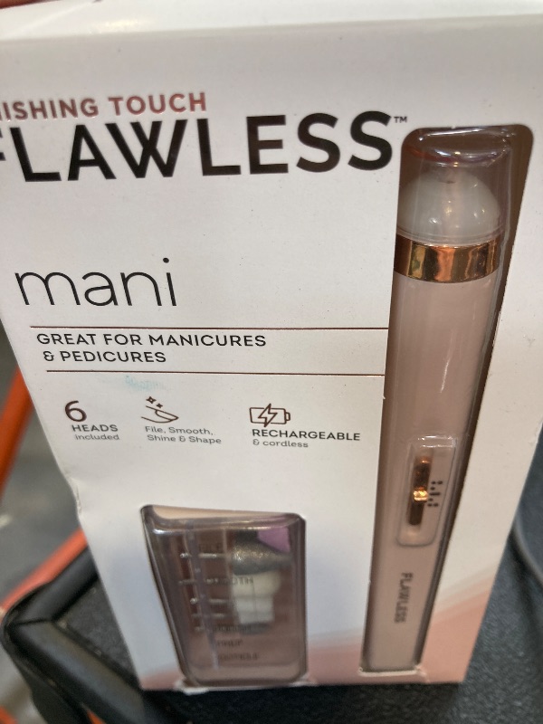 Photo 1 of Finishing Touch Flawless Salon Nails Kit, Electronic Nail File and Full Manicure and Pedicure Tool