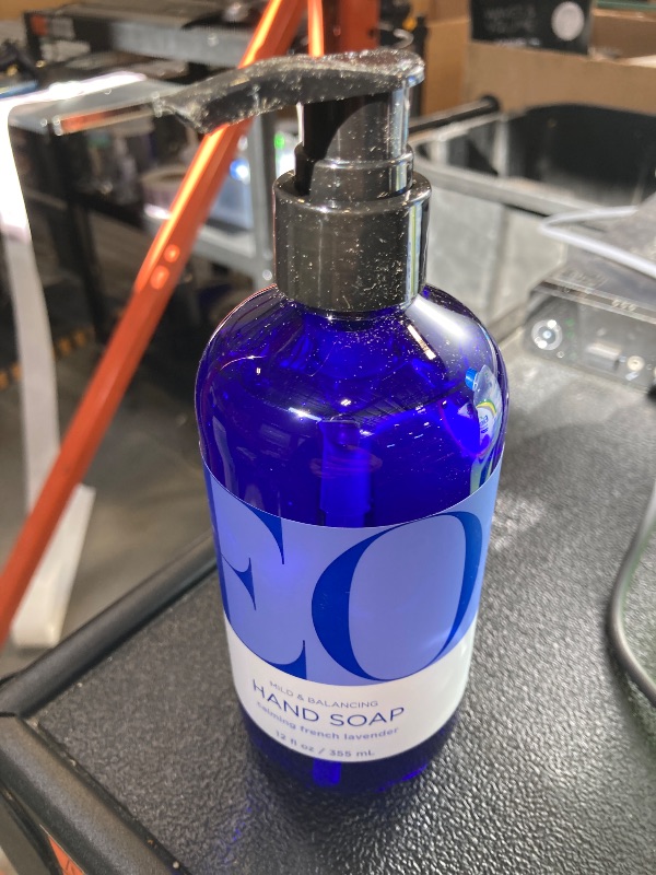 Photo 1 of EO Liquid Hand Soap, 12 Ounce  French Lavender, Organic Plant-Based Gentle Cleanser with Pure Essential Oils