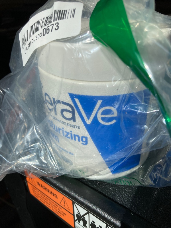 Photo 1 of CeraVe Moisturizing Cream, Body and Face Moisturizer for Dry Skin, Body Cream with Hyaluronic Acid and Ceramides, Daily Moisturizer, Oil-Free, Fragrance Free, Non-Comedogenic, 19 Ounce
