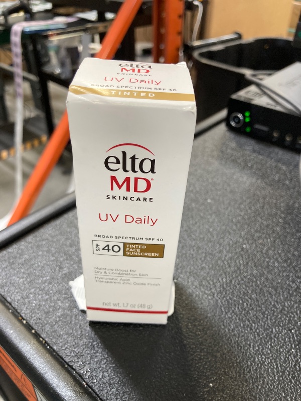Photo 1 of EltaMD UV Daily Tinted SPF 40 Face Sunscreen Moisturizer with Zinc Oxide, Tinted Daily Face Moisturizer with SPF, Sunscreen for Dry Skin,1.7 oz Pump