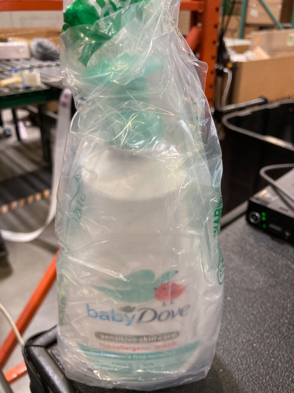 Photo 1 of Baby Dove Sensitive Skin Care Baby Wash For Bath Time, Moisture Fragrance Free and Hypoallergenic, Washes Away Bacteria 20 oz